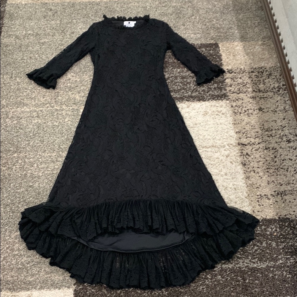 Dainty Jewells Black Lace Maxi Dress